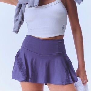 Pleats and Thank You Skort in Graphite